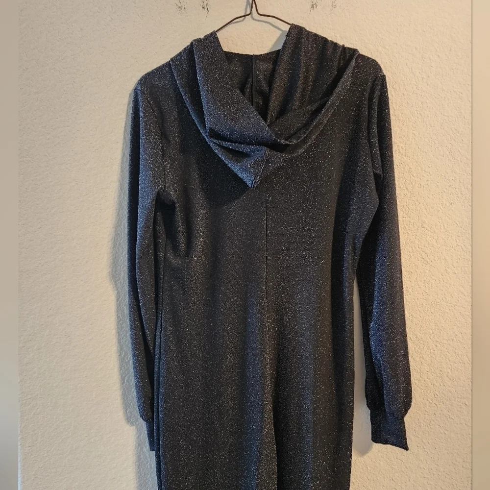 Savage X Fenty Sleep & Shine Hooded Onesie in Black size small